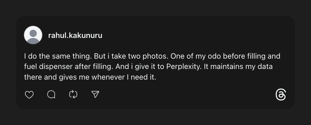 @rahul.kakunuru on Threads: I do the same thing. But I take two photos...